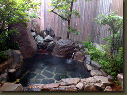 植木温泉 旅館いろはの客室専用露天風呂
